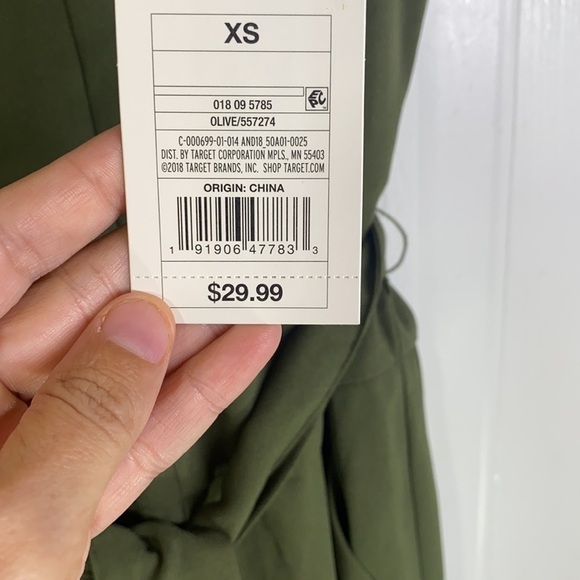 A new day - Army Green sleeveless Jump Suit XS - Picture 8 of 16